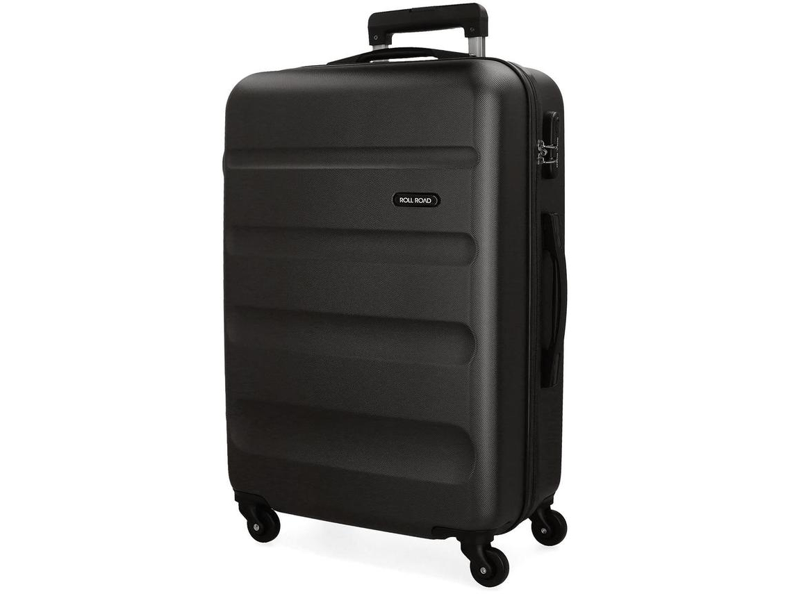 Mala de Viagem Grande ROLL ROAD Flex Preto (75x51x28cm - 91L)