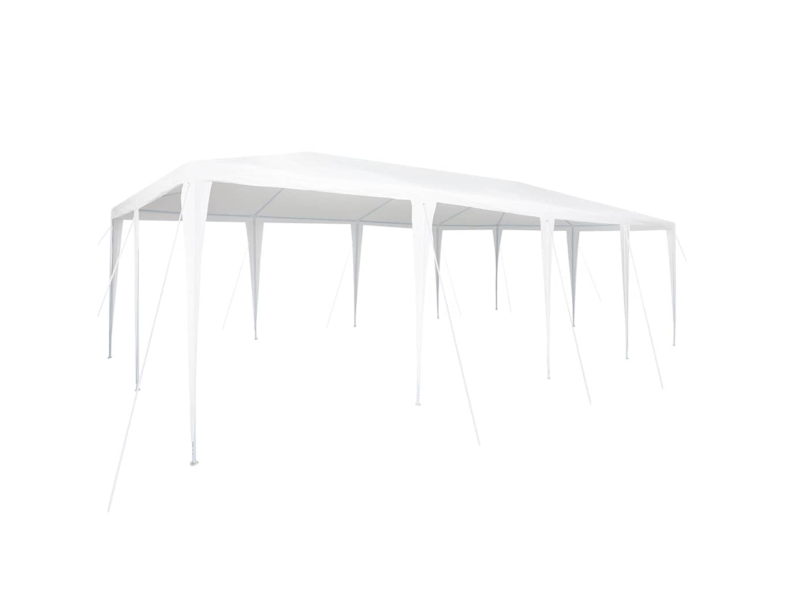 Conjunto 1 Tenda De Festa Vidaxl Branco Polietileno (800 X 400 X 266 Cm)
