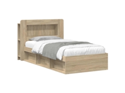 Vidaxl Estrutura De Cama Com Armazenamento Carvalho Sonoma 80 X 200 Cm
