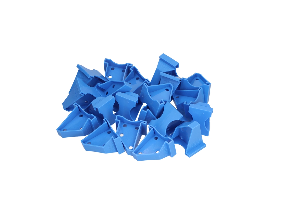 20 Peças De Espaçadores De Chão Ferramenta De Instalação Abs Para Placas De Vinil Compostas Azul