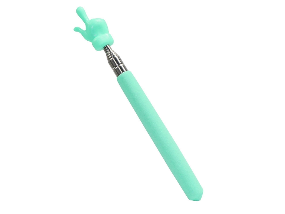 Retractable Chromium Steel Steel Rod Teaching Pointer Blackgreen
