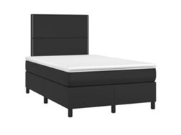 Box Spring Bed, Box Spring Beds Vidaxl Preto Couro Artificial (120 X 190 Cm)