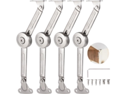 Conjunto De 4 Dobradiças Robustas Para Suporte Tampas Dobráveis