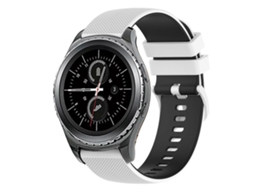 Pulseira De Silicone Quadriculada Bicolor De 20 Mm Para Samsung Gear S2 Classic