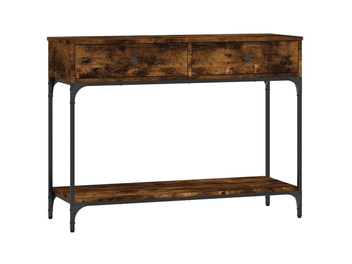 Mesa Consola Derivados de Madeira Carvalho Fumado MAISON EXCLUSIVE (100x34,5x75 cm)
