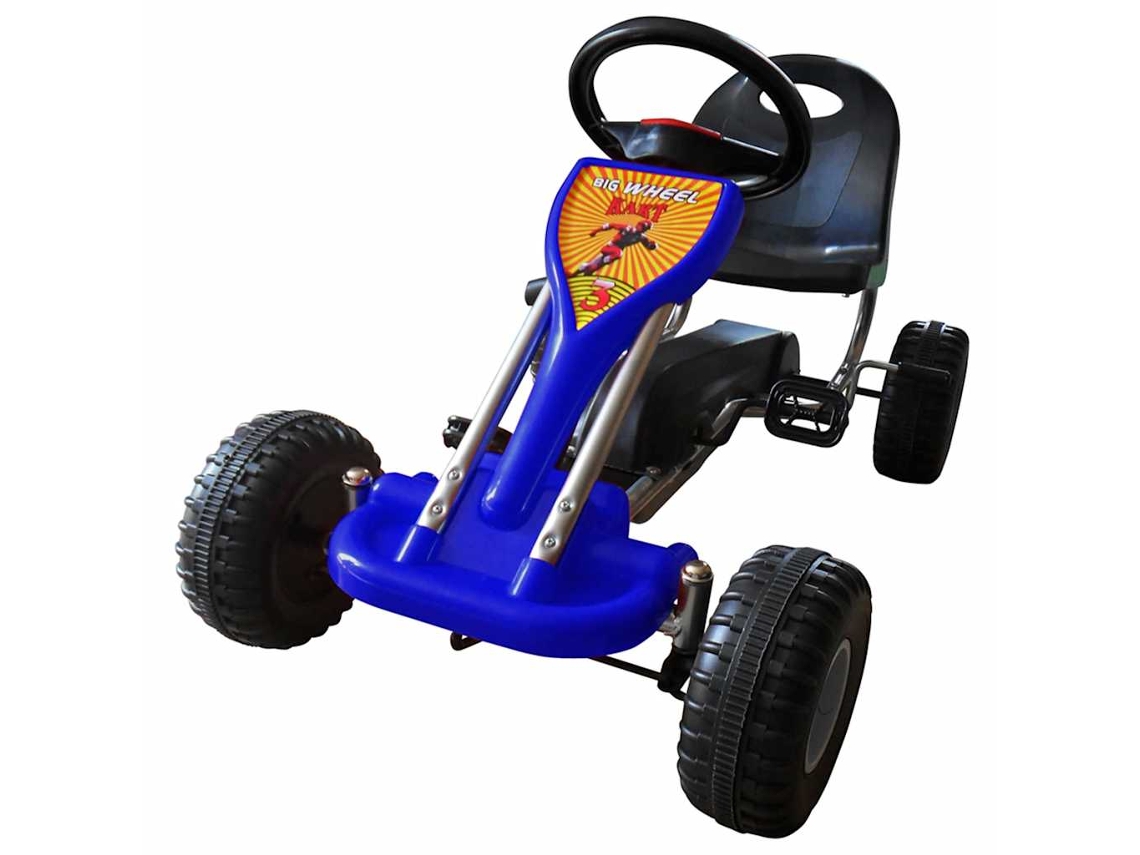 Vidaxl Kart A Pedais Azul