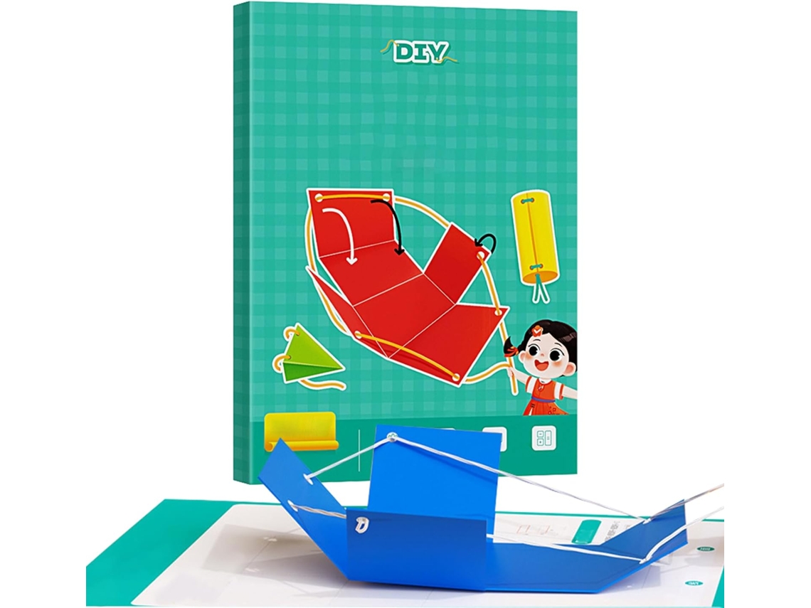 Livro De Aprendizagem De Geometria Para Pré Escolares E Estudantes, Com Corda Para Puxar, Jogo De Ló Gokoco