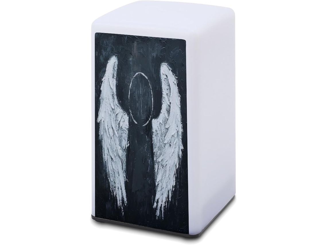 Luminária De Mesa A Bateria Com Asas Anjo Brancas Leitura Para Escritório, Quarto, Proteção Ocular E Economia De Energia