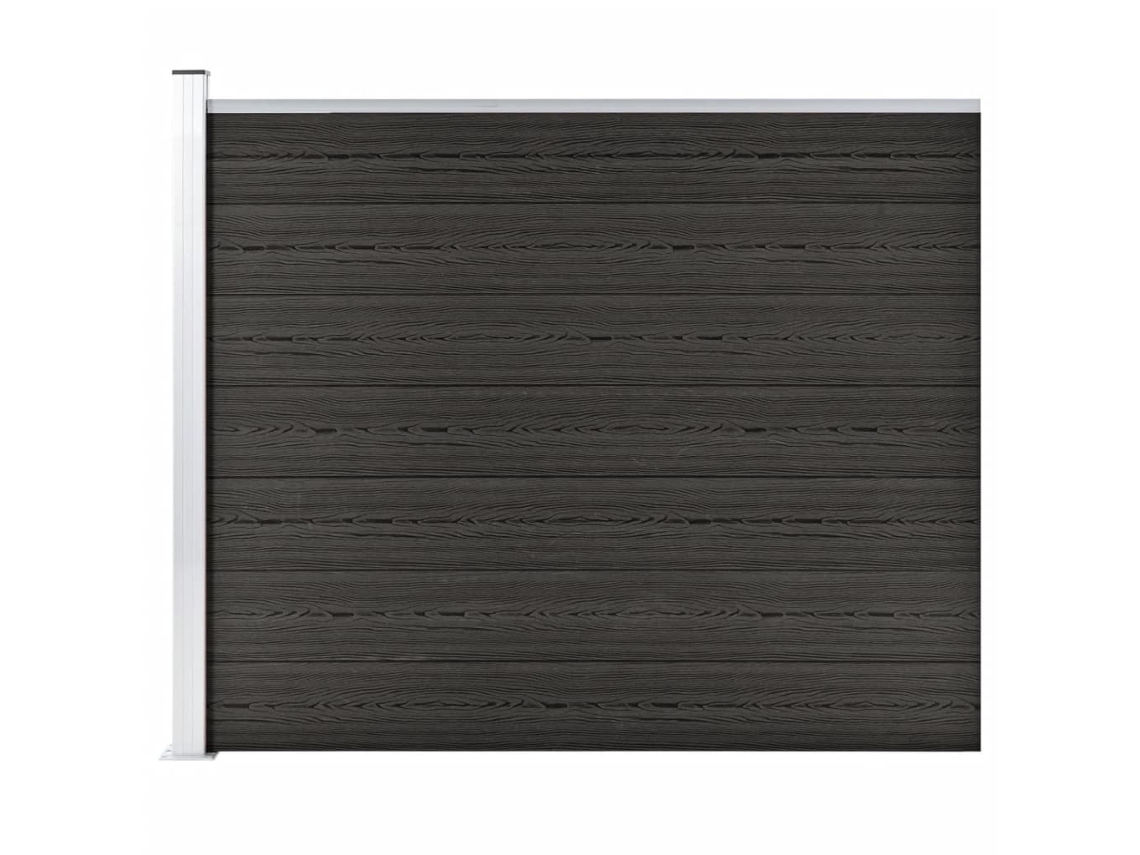 Fence Panel, Fence Panels Vidaxl Cinzeto Wpc (n/a)