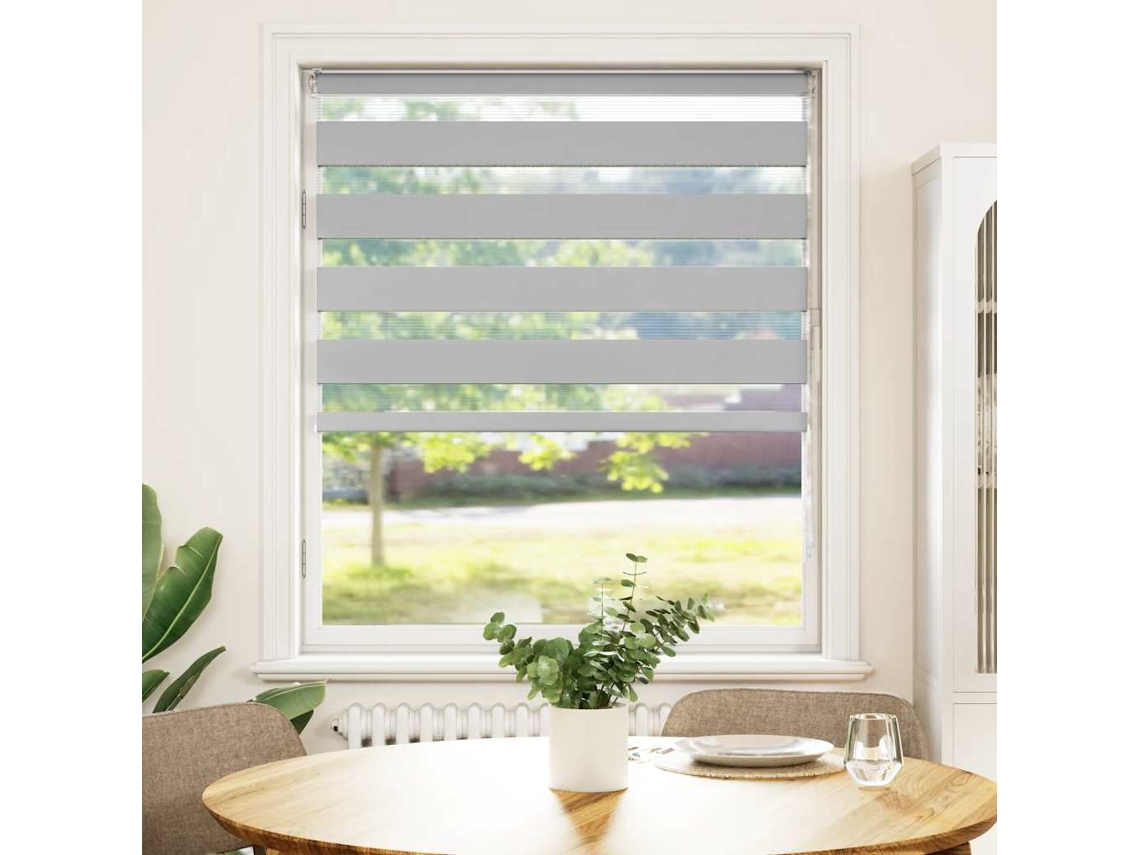 Maison Exclusive - Cortina De Zebra 115x100 Cm Largura Do Tecido 110,9cm Poliéster