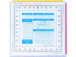 Régua Multifuncional Artibetter De Plástico Para Estudantes E Marceneiros, Ideal Desenho Com Arco