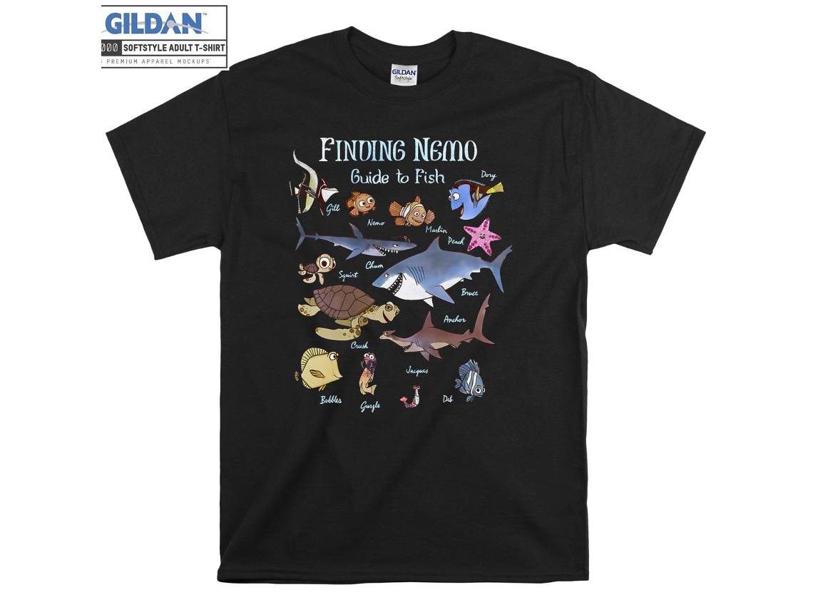 T-shirt Rockinstone Pixar Finding Nemo Fish Guide(l)