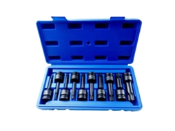 Conjunto De Bits Para Soquete, Conjunto De 10 Peças, Compatível Com Chaves Quadradas, 10 Pcs