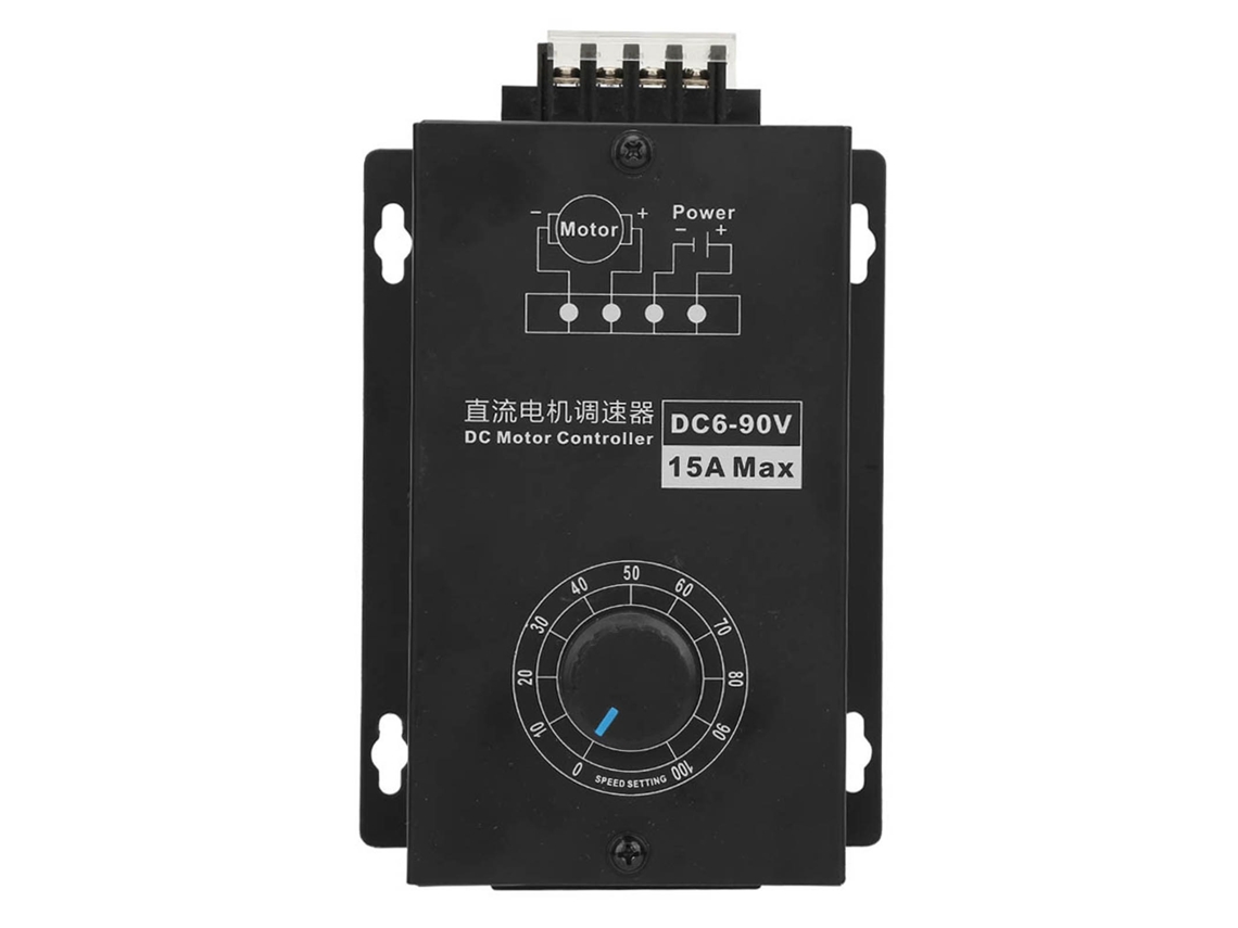 Controlador de Velocidade para Motor de Escovas DC 6V-90V 15A S/MARCA