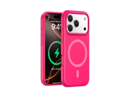 (vermelho, Iphone 17) Capa Magnética Resistente Para Iphone, Em Silicone Líquido De Cor Sólida, Com Design Simples.