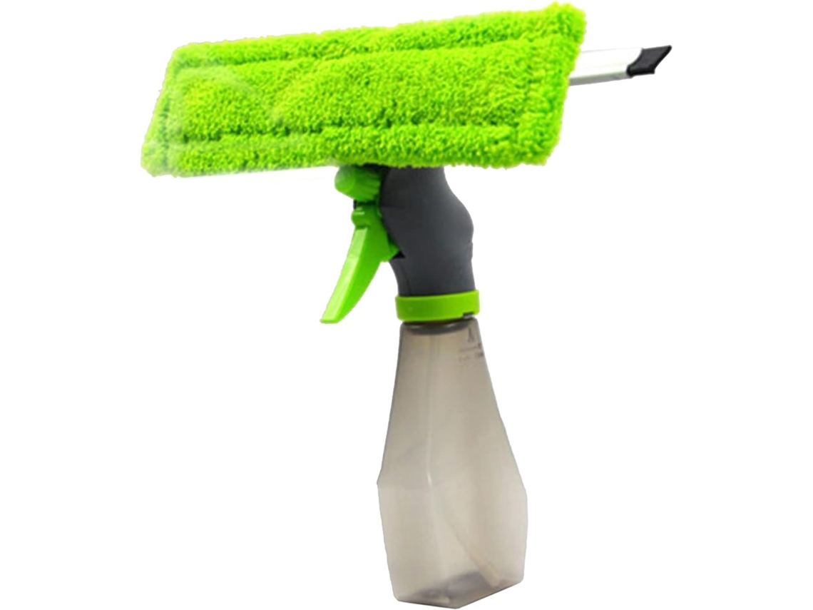 Limpa-vidros 3 Em 1 Com Pano De Microfibra E Rodo Para Chuveiro Com Frasco De Spray