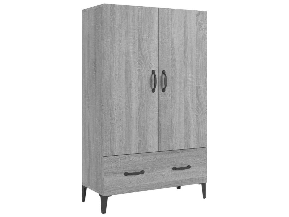 Armário Alto MAISON EXCLUSIVE em Madeira Processada Cinzento Sonoma (70x31x115 cm)