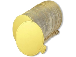 Mini Base Redonda Dourada Para Bolo, Prato Mousse, 100 Unidades De Pratos Papel Bolo Redondos