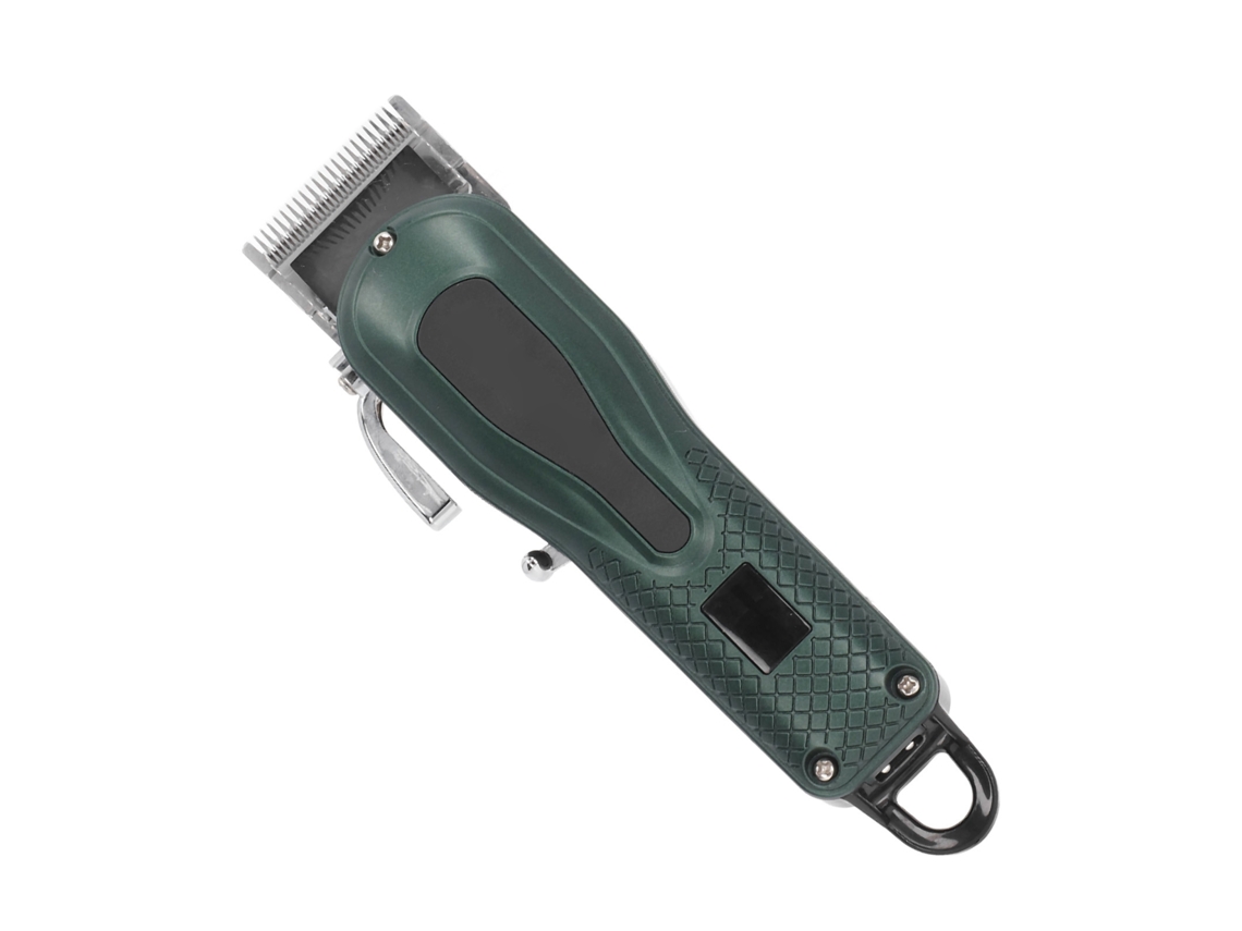 Cortador De Cabelo Elétrico Verde Profissional Sem Fio Para Barbearia E Cortes Em Casa