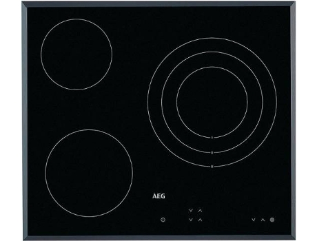 Placa de Vitrocerâmica AEG HK623020FB (Elétrica - 57.6 cm - Preto) — Elétrica de Vitrocerâmica | Largura: 57.6 cm