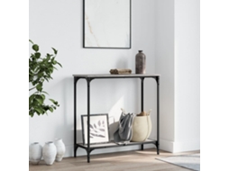Vidaxl Mesa Consola 75x30,5x75 Cm Derivados De Madeira Cinzento Sonoma