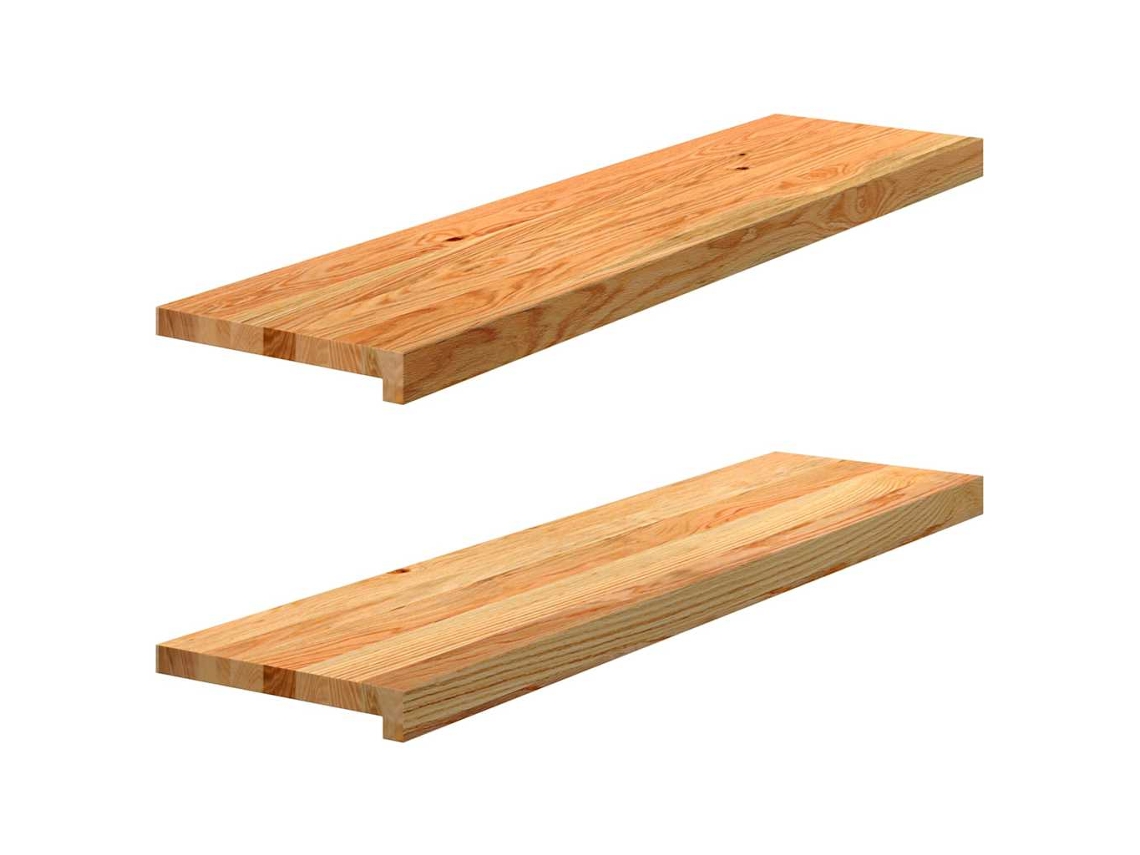 Vidaxl Soleiras Da Janela 2 Pcs 100x25x2 Cm Carvalho Castanho-claro