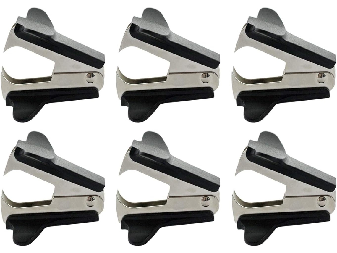 Lurelia Removedor De Agrafos, Pack De 6, Preto