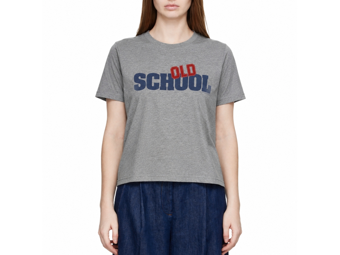Rockinstone Old School Movie Logo Heather Graphite Adult T-shirt Size:xxl