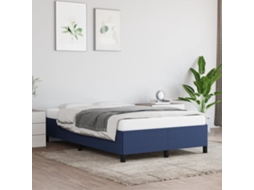 Estrutura De Cama Sem Colchão 120x200 Cm Tecido Azul