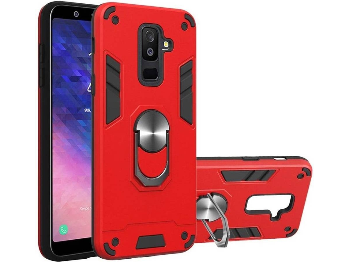 Capa Samsung Galaxy A6 Plus 2018 HONGWE. Robusta Vermelho