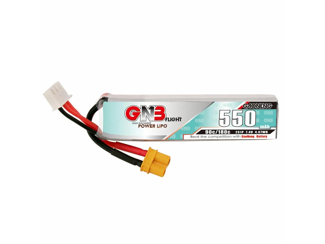 Bateria Gaoneng Gnb 7,4 V 550 Mah 90c 2s Xt30 Plug Lipo Para Happymodel Crux3 Tinygo Beta75 Pro Whoop Rc Fpv Racing Drone