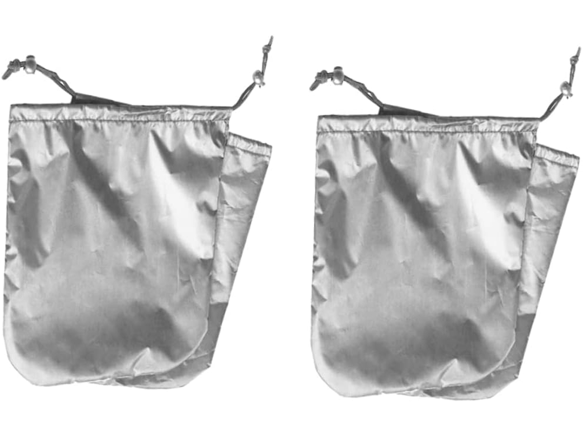 Conjunto de 4 capas universais para espelhos retrovisores de carro com proteção solar.