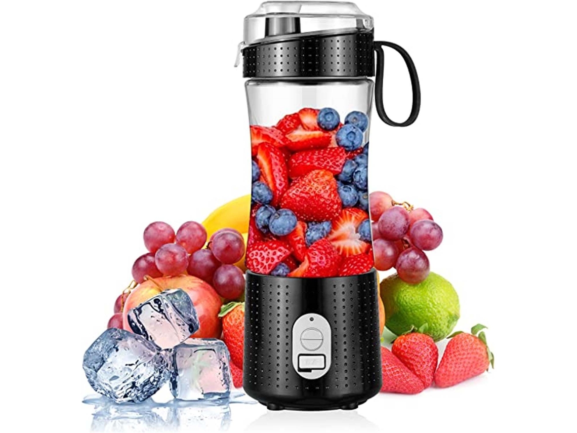 Liquidificador Portátil Para Smoothies E Shakes, Mini Liquidificador Portátil B Slowmoose (preto)
