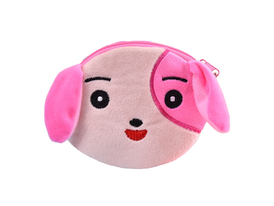 Carteira de Moedas Peluda Animal Cute Multifuncional para Dinheiro, Batons, Fones | S/MARCA