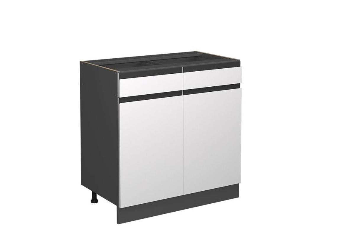 Armário de cozinha Vicco R-Line, Branco, 80 cm, Carvalho PA