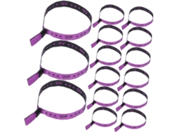 20-pulseiras Vip Roxas Para Eventos, Pulseiras De Tecido Para Shows, Casamentos E Festas, Identificação Rápida De