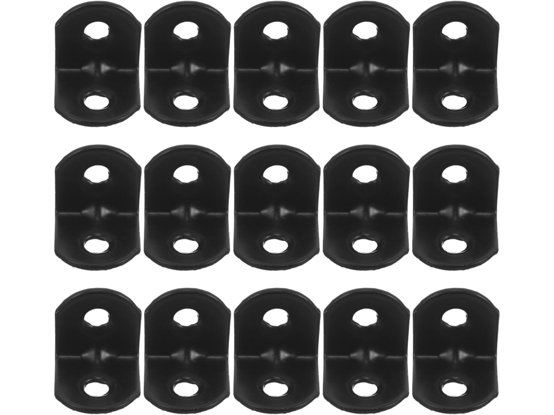 Homoyoyo 100 Peças Suporte De Canto Em Ferro Preto Para Prateleiras Madeira, Suporte Resistente Para Prateleiras, Ideal