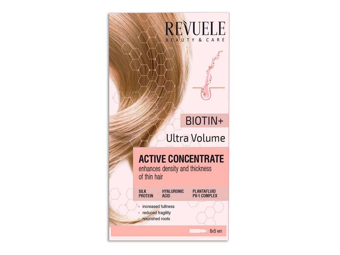 Ampolas de Cabelo Fortalecedoras REVUELE Active Hair Concentrate (8 x 5 ml)