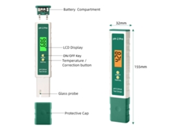 Medidor de Ph Digital PH 2 Pro Caneta Teste Água com Precisão 0.01 LCD Aquário Laboratório | S/MARCA