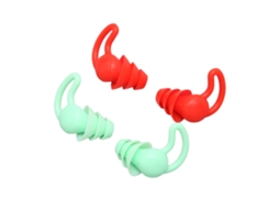 Pair Silicone Reusable Ear Plugs For Sleep Swimming Study Noise Reduction
