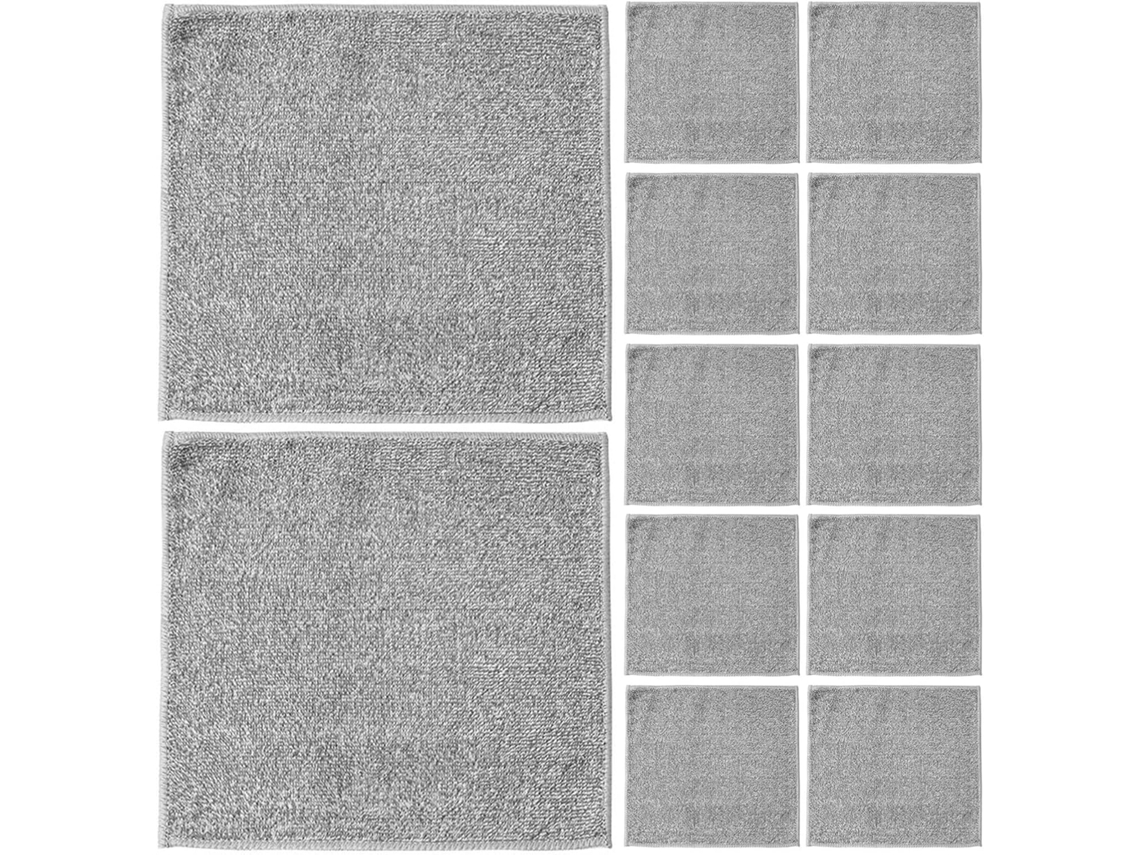 Pacote com 12 Toalhas de Limpeza Facial em Microfibra: Toalhas Ultramacia