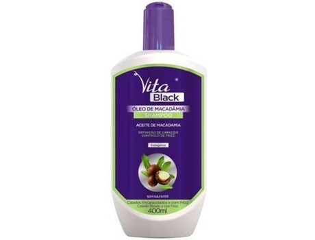 Shampoo Vitablack Oleo de Macadamia 400 ml