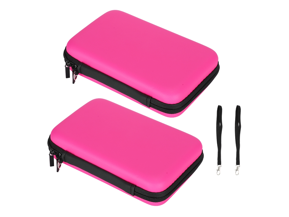 2 Bolsas de Proteção de EVA para Nintendo 3DS XL/LL, 8 Compartimentos | S/MARCA