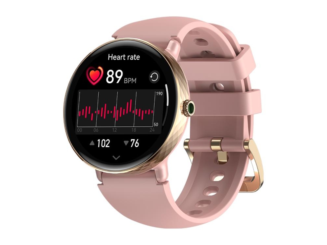 Smartwatch Feminino Com Tela De 1,2 Polegadas E Suporte Para Monitoramento De Saúde. (rosa)