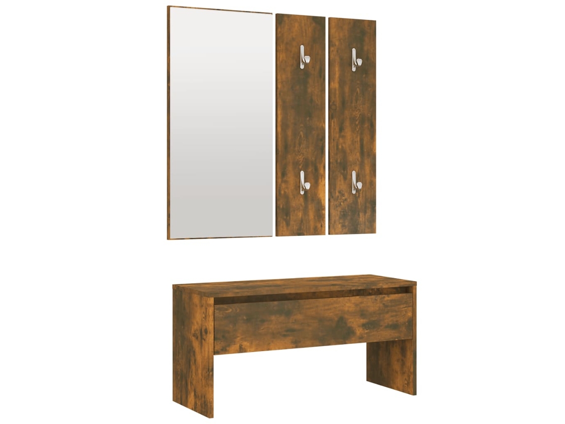 Hallway Furniture Set, Hallway Furniture Sets Vidaxl Marrom Madeira Processada (n/a)
