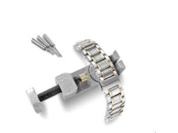 Ferramenta De Reparo De Relógio, Ferramenta De Remoção De Pulseira De Relógio De Metal Com Altura Ajustável Olysi Shop (prata)