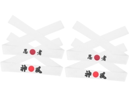 Conjunto De 4 Faixas De Cabeça Estilo Samurai, Faixas De Cabeça Decorativas De Chef De Sushi, Faixas De Cabeça