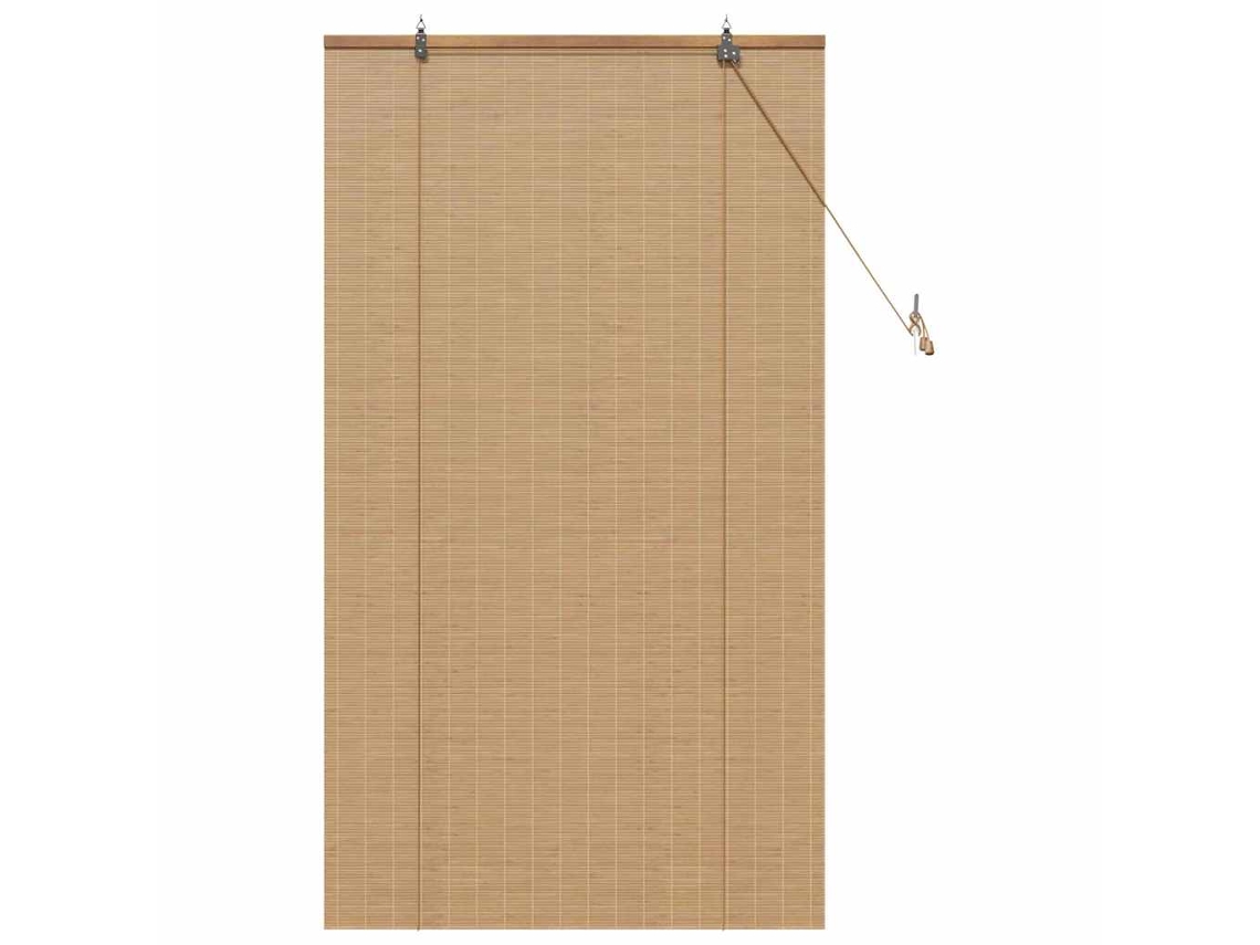 Conjunto 1 Estores De Rolo Vidaxl Castanho Bambu (80 X 160 Cm)