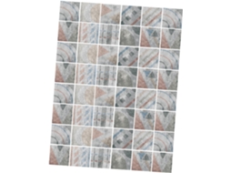 Adesivos Decorativos Impermeáveis Azulejos Pvc Resistente 10x10 48 Peças Reposicionáveis Cozinha Banheiro GOKOCO