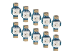 Módulo LED RGB WS2812 de alto brilho, economia de energia, leve, 5 V (pacote com 10)